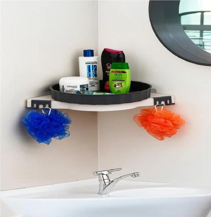 360 Triangular Rotating Corner Shelf