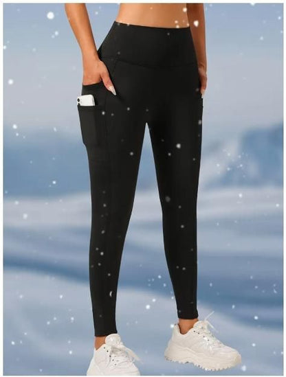 Soft & Comfy Slim Elastic Tights With Side Pockets
