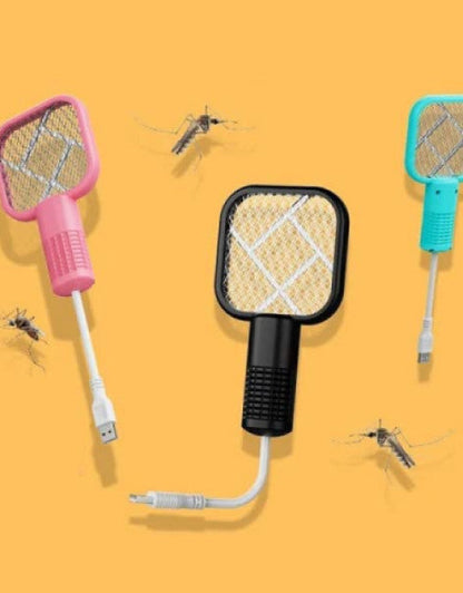 Mosquito Racket - 3 in 1 Mini Electric Fly Swatter Racket and Fly Zapper